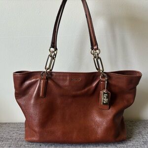 Coach Madison Leather East/West Tote (wallet sold separately)